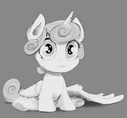 Size: 1280x1189 | Tagged: safe, artist:silfoe, princess flurry heart, royal sketchbook, g4, :i, :o, animated, blowing bubbles, bubble, cute, female, fluffy, flurrybetes, grayscale, looking at you, monochrome, open mouth, sitting, solo, spread wings, underhoof, wide eyes