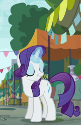 Size: 465x720 | Tagged: safe, screencap, rarity, g4, the gift of the maud pie, animated, behaving like pinkie pie, female, jumping