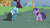 Size: 1366x768 | Tagged: safe, screencap, trixie, twilight sparkle, pony, unicorn, g4, magic duel, alicorn amulet, female, mare