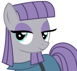 Size: 3609x3322 | Tagged: safe, artist:sketchmcreations, maud pie, g4, the gift of the maud pie, bedroom eyes, clothes, female, high res, inkscape, looking at you, simple background, smiling, solo, transparent background, vector, when she smiles