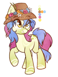 Size: 598x787 | Tagged: safe, artist:spacechickennerd, oc, oc only, hat, simple background, solo, transparent background