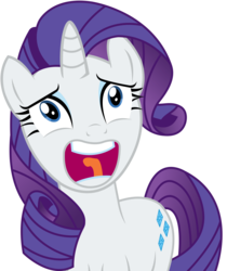 Size: 2956x3519 | Tagged: safe, artist:sketchmcreations, rarity, g4, the gift of the maud pie, dat face, faic, female, high res, inkscape, open mouth, simple background, solo, transparent background, vector