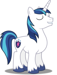 Size: 3805x5000 | Tagged: safe, artist:dashiesparkle, artist:php11, shining armor, pony, unicorn, g4, the crystalling, .svg available, absurd resolution, eyes closed, male, ponyscape, simple background, smiling, solo, stallion, transparent background, vector