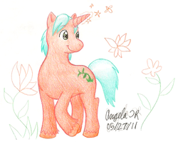 Size: 620x493 | Tagged: safe, artist:cherishedrose, oc, oc only, oc:pyro vine, unshorn fetlocks