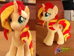 Size: 1600x1200 | Tagged: safe, artist:nekokevin, sunset shimmer, pony, unicorn, g4, irl, photo, plushie, solo