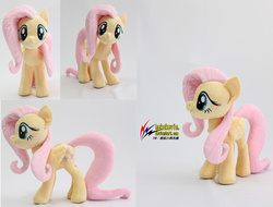 Size: 4096x3112 | Tagged: safe, artist:nekokevin, fluttershy, g4, head tilt, irl, looking at you, photo, plushie, solo