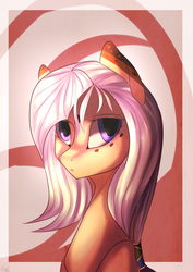 Size: 1024x1448 | Tagged: safe, artist:orfartina, oc, oc only, bust, portrait, solo