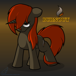 Size: 3200x3200 | Tagged: safe, artist:bluesparkks, oc, oc only, oc:burnout, pony, unicorn, high res, solo