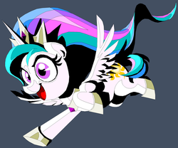 Size: 583x485 | Tagged: safe, artist:terry, princess celestia, g4, female, filly, simple background, solo