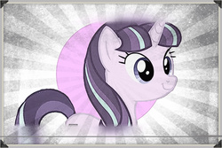 Size: 2048x1365 | Tagged: safe, artist:starlightglimer, starlight glimmer, g4, equal cutie mark, picture frame, smiling, vector, wallpaper