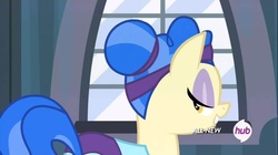 Size: 1100x618 | Tagged: safe, screencap, sapphire shores, for whom the sweetie belle toils, g4, hub logo