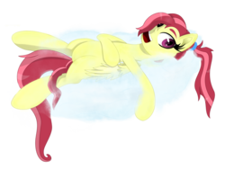 Size: 2000x1500 | Tagged: safe, artist:nihithebrony, oc, oc only, oc:cherry, pony, cloud, simple background, solo, transparent background, tulpa