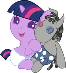 Size: 856x934 | Tagged: safe, artist:mighty355, smarty pants, twilight sparkle, pony, g4, baby, baby pony, babylight sparkle, diaper, diaperlight sparkle, female, foal, happy, open mouth, simple background, solo, transparent background, vector