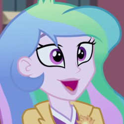 Size: 598x598 | Tagged: safe, screencap, princess celestia, principal celestia, equestria girls, g4, my little pony equestria girls: friendship games, cropped, female, solo