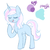 Size: 950x950 | Tagged: safe, artist:poni-pon, oc, oc only, pony, unicorn, magical lesbian spawn, offspring, parent:fleur-de-lis, parent:trixie, solo