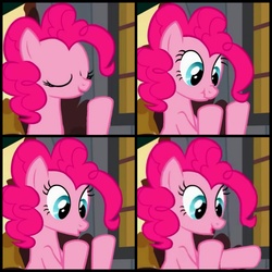 Size: 1773x1773 | Tagged: safe, edit, screencap, pinkie pie, a friend in deed, g4, female, loss (meme), meta, scrunchy face, solo