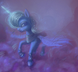 Size: 3000x2784 | Tagged: safe, artist:lmgchikess, princess luna, alicorn, pony, g4, cloud, female, high res, magic, mare, solo