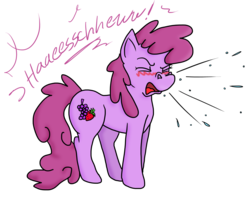 Size: 9684x7648 | Tagged: artist needed, safe, berry punch, berryshine, g4, absurd resolution, background pony, blushing, drunk, female, nostril flare, sneezing, sneezing fetish