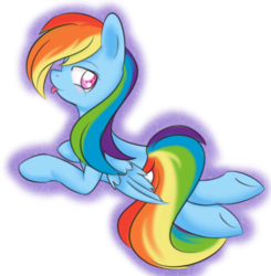 Size: 1024x1044 | Tagged: safe, artist:dusthiel, rainbow dash, g4, blushing, female, solo, tongue out