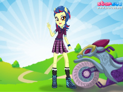 Size: 800x600 | Tagged: safe, artist:cg1995, indigo zap, equestria girls, g4, my little pony equestria girls: friendship games, clothes, crystal prep academy uniform, school uniform