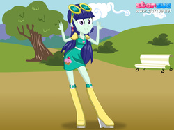 Size: 800x600 | Tagged: safe, artist:cg1995, blueberry cake, equestria girls, g4, background human