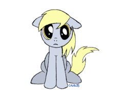 Size: 3648x2736 | Tagged: safe, artist:chibi95, derpy hooves, pegasus, pony, g4, female, floppy ears, mare, simple background, solo, transparent background