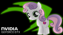 Size: 3840x2160 | Tagged: safe, artist:midnight-star234, sweetie belle, g4, cutie mark, female, high res, nvidia, solo, the cmc's cutie marks, wallpaper