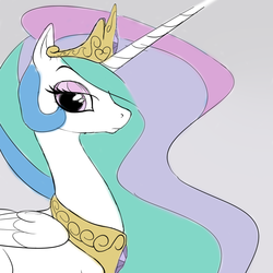 Size: 1280x1280 | Tagged: safe, artist:azurek, princess celestia, g4, female, solo