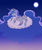 Size: 1200x1440 | Tagged: safe, artist:kkmrarar, princess luna, g4, cloud, female, moon, prone, solo, spread wings