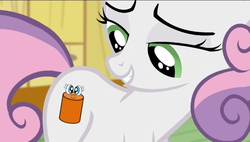Size: 591x336 | Tagged: safe, edit, screencap, sweetie belle, g4, on your marks, female, longboy, meme, solo