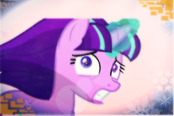 Size: 2048x1365 | Tagged: safe, artist:starlightglimer, starlight glimmer, g4, effects, looking up, magic, vector, wallpaper, worried