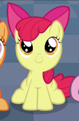 Size: 434x663 | Tagged: safe, screencap, apple bloom, pony, g4, on your marks, adorabloom, animated, cute, female