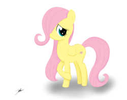 Size: 2589x2048 | Tagged: safe, artist:noxdrachen, fluttershy, g4, female, filly, filly fluttershy, high res, simple background, solo, transparent background