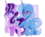 Size: 2850x2350 | Tagged: dead source, safe, artist:sydmeu, starlight glimmer, trixie, pony, unicorn, g4, no second prances, female, high res, mare, simple background, transparent background