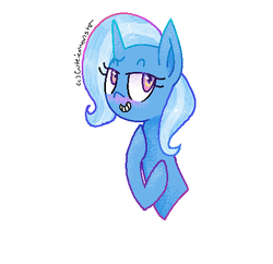 Size: 482x466 | Tagged: safe, artist:cuteiemonster, trixie, pony, unicorn, g4, female, mare, my little art challenge, solo