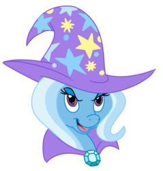 Size: 1024x1070 | Tagged: safe, artist:adrik-the-bat, trixie, pony, unicorn, g4, bust, female, mare, portrait, simple background, solo, transparent background