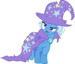 Size: 5060x4326 | Tagged: safe, artist:osipush, trixie, pony, unicorn, g4, no second prances, absurd resolution, cape, clothes, female, mare, simple background, solo, the paint and growerful triskie, transparent background, trixie's cape, trixie's hat, vector