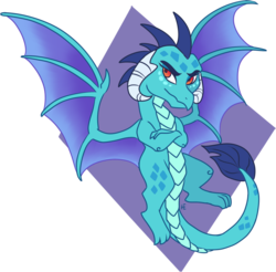 Size: 1226x1206 | Tagged: safe, artist:theleatherdragoni, princess ember, dragon, g4, crossed arms, female, simple background, smiling, solo, transparent background