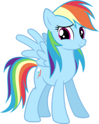Size: 2500x3124 | Tagged: safe, artist:nxzc88, rainbow dash, pegasus, pony, g4, alternate hairstyle, cute, dashabetes, double mane, female, high res, mare, mullet, show accurate, simple background, solo, transparent background, vector