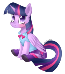 Size: 2381x2700 | Tagged: safe, artist:scarlet-spectrum, twilight sparkle, alicorn, pony, g4, blushing, clothes, cute, equestria girls outfit, female, high res, mare, pleated skirt, shoes, signature, simple background, sitting, skirt, socks, solo, transparent background, twiabetes, twilight sparkle (alicorn)