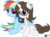 Size: 1280x950 | Tagged: dead source, safe, artist:nxzc88, rainbow dash, oc, oc:pyrisa miracles, pegasus, pony, unicorn, g4, blushing, canon x oc, feather, female, glasses, hug, lesbian, shipping, show accurate, simple background, smiling, transparent background, vector, winghug