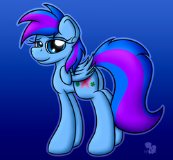 Size: 1560x1440 | Tagged: safe, artist:internetianer, oc, oc only, oc:lucky star, pegasus, pony, female, looking back, mare, solo