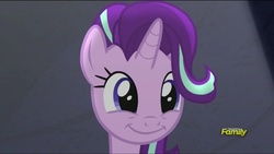 Size: 1360x768 | Tagged: safe, screencap, starlight glimmer, g4, no second prances, bust, cute, discovery family logo, female, glimmerbetes, portrait, solo