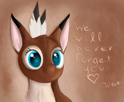 Size: 2000x1658 | Tagged: safe, artist:dyani-yahto, artist:wave-realm, oc, oc only, oc:maplepuff, deer, rest in peace