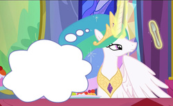 Size: 617x378 | Tagged: safe, princess celestia, g4, my little pony: friendship is magic, no second prances, exploitable, exploitable meme, fork, forklestia, meme