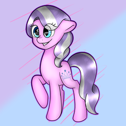 Size: 2000x2000 | Tagged: safe, artist:erinisanxious, diamond tiara, earth pony, pony, g4, female, filly, foal, high res, missing accessory, solo