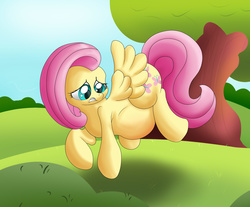 Size: 2000x1658 | Tagged: safe, artist:seenty, fluttershy, g4, belly, female, floating, pregnant, solo