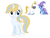 Size: 1094x836 | Tagged: safe, artist:estefania200, prince blueblood, trixie, oc, pony, unicorn, g4, female, male, mare, offspring, parent:prince blueblood, parent:trixie, parents:bluetrix, ship:bluetrix, shipping, simple background, straight, white background