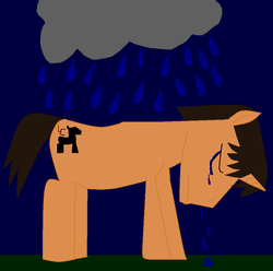 Size: 943x937 | Tagged: safe, artist:landryc, pony, unicorn, 1000 hours in ms paint, crying, ms paint, solo, tearjerker