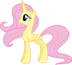 Size: 2534x2309 | Tagged: safe, artist:decprincess, fluttershy, alicorn, pony, g4, female, fluttercorn, high res, race swap, simple background, solo, transparent background, vector